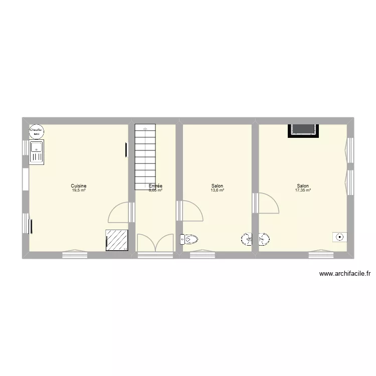 PROJET LUCHON. Plan de 4 et 59 m² PROJET LUCHON. Plan de 4 et 59 m²