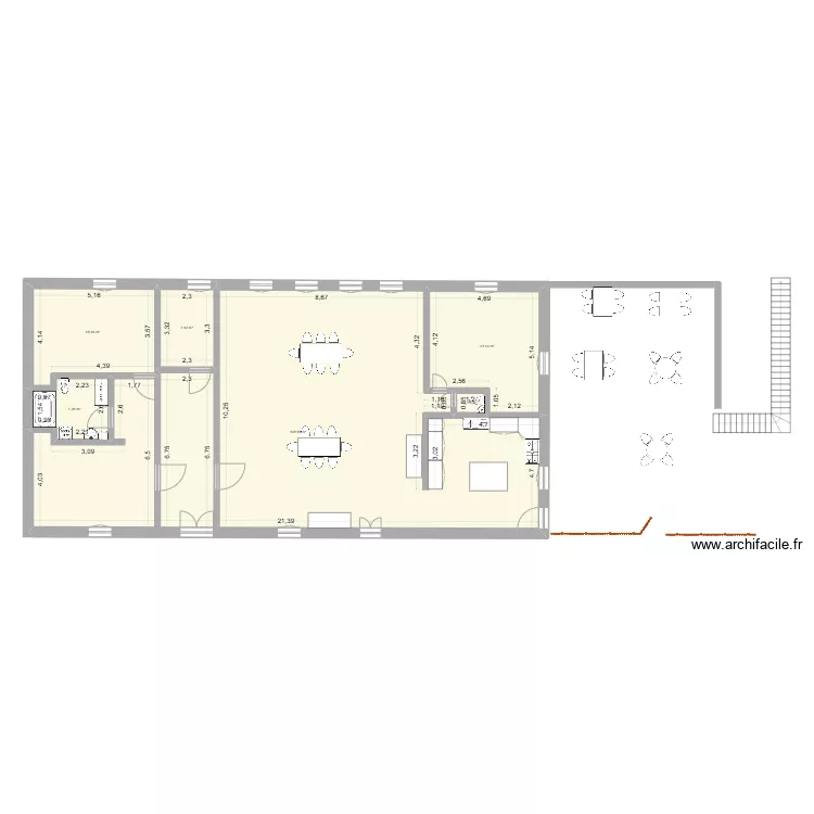 maison cazac. Plan de 