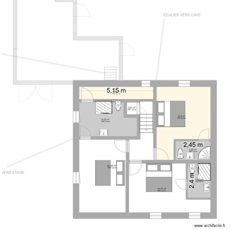 MAISON HAMBACH LE 23082025. Plan de 18 pièces et 145 m2