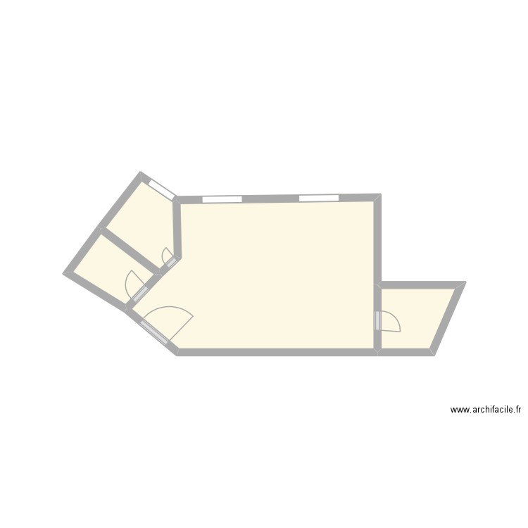 paris 8. Plan de 4 pièces et 9 m2