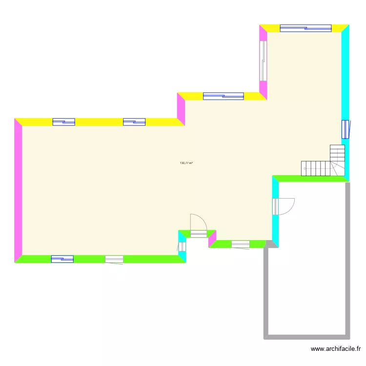 Tinet_Existant. Plan de 