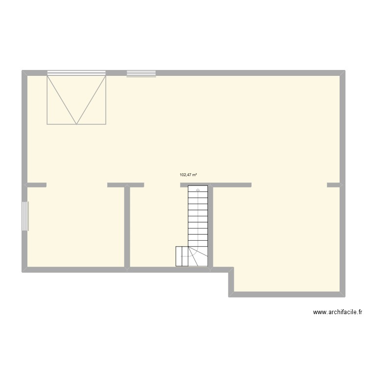 leon1. Plan de 1 pièce et 102 m2