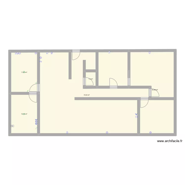 ELECTRICITE. Plan de 5  et 128 m²