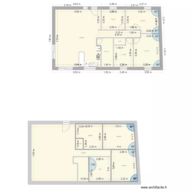 MAISON COURTERANGES. Plan de 