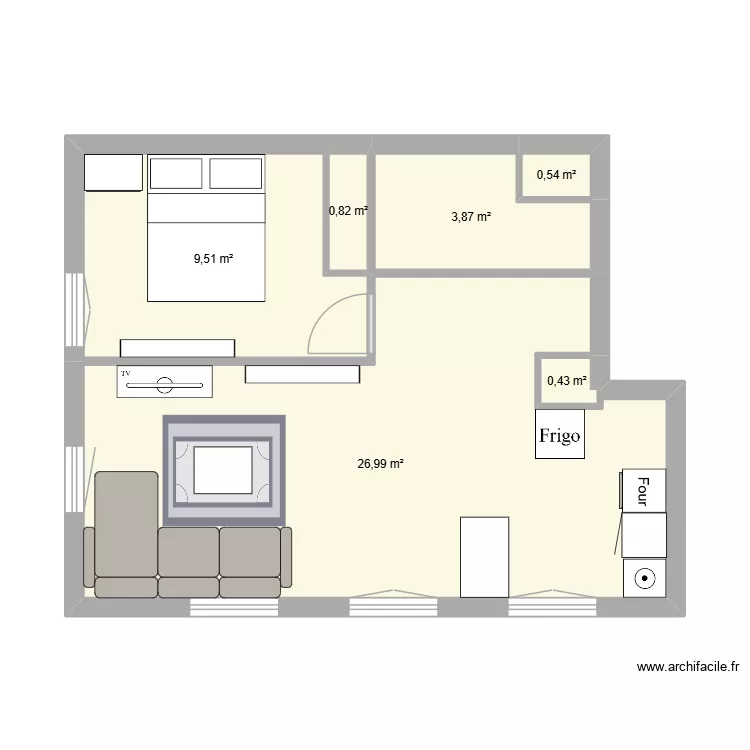 MARLY. Plan de 6 et 42 m² MARLY. Plan de 6 et 42 m²