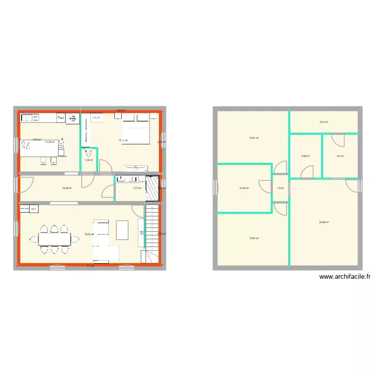 maison septeme. Plan de 20 pièces et 167 m²
