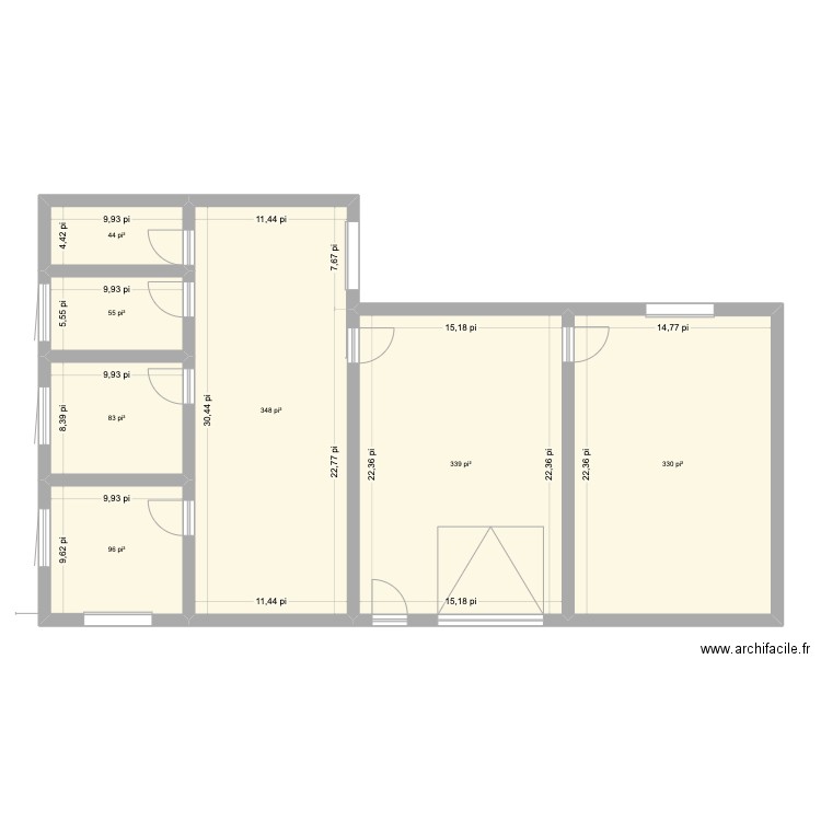 st alexis. Plan de 7 pièces et 120 m2