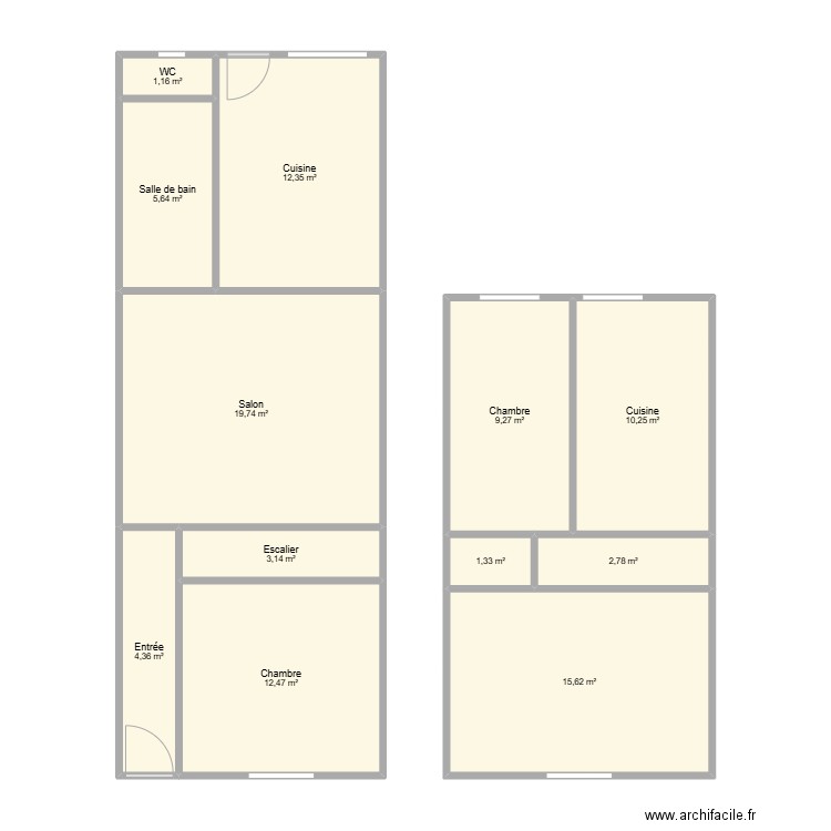 cherche. Plan de 0 pièce et 0 m2