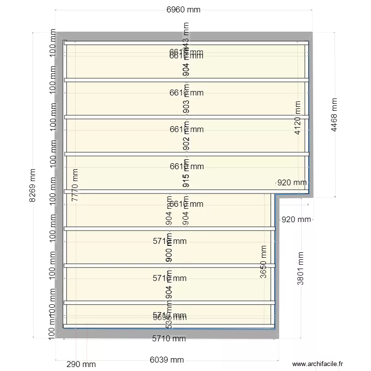 Chalet Montclar 2 PLAFOND SEJOUR. Plan de 1  et 48 m²