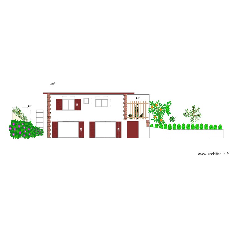 sous sol aita ama. Plan de 0 pièce et 0 m2