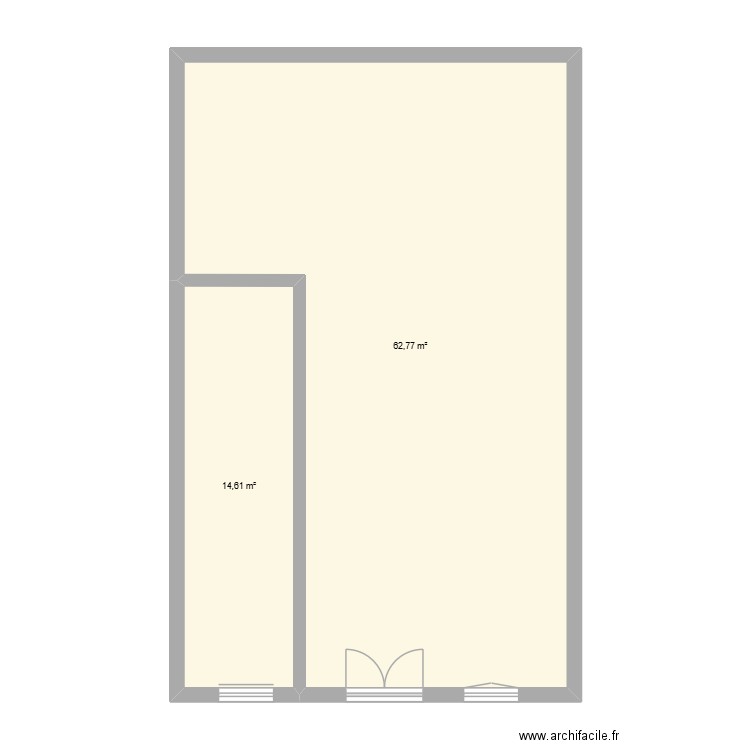 CHAI. Plan de 3 pièces et 147 m2