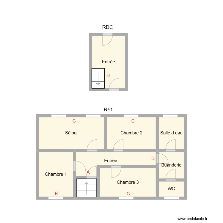 2502 POIRIER R+2 BAT 1. Plan de 10 pièces et 20 m2