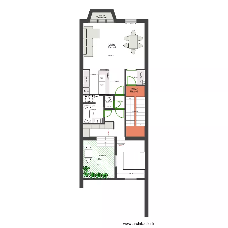 Marie Jos&eacute; Rez 2 Permis 2026. Plan de 9  et 78 m²
