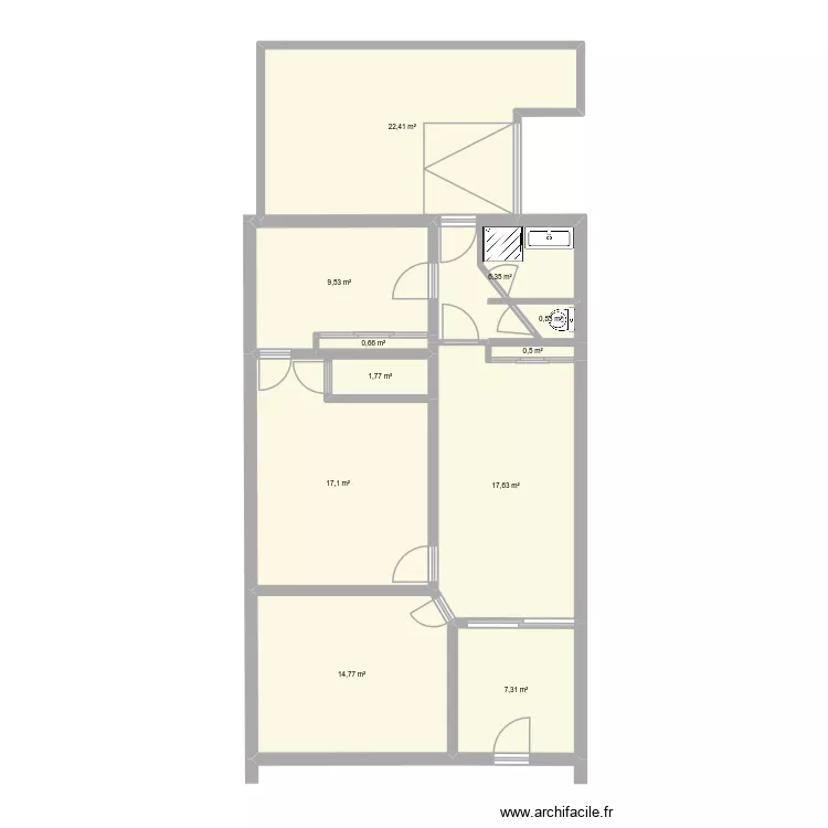 moli. Plan de 11 et 99 m² moli. Plan de 11 et 99 m²