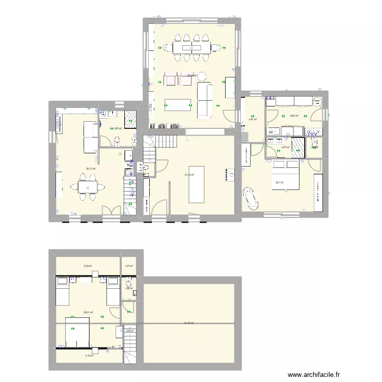 202510 La Croixille Maison. Plan de 