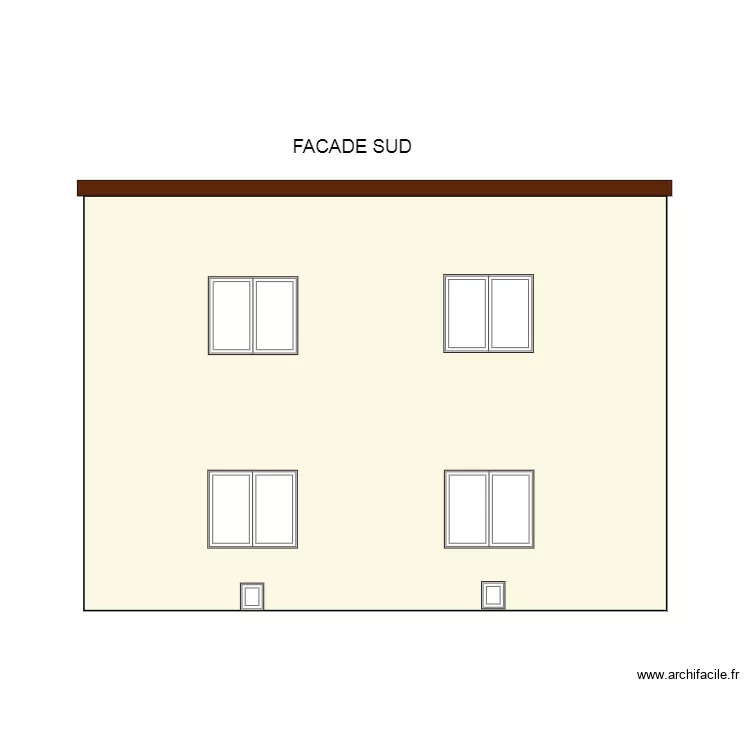 FACADE SUD CLAMART. Plan de FACADE SUD CLAMART. Plan de