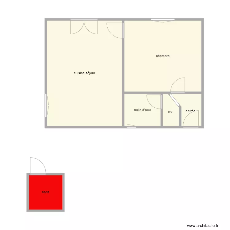 bulteau. Plan de 6 et 45 m² bulteau. Plan de 6 et 45 m²