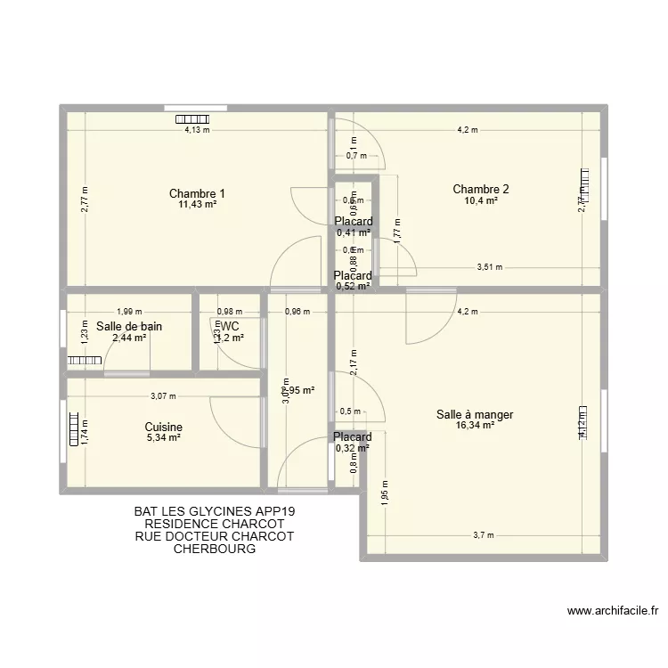 BAT GLYCINES APP19. Plan de 