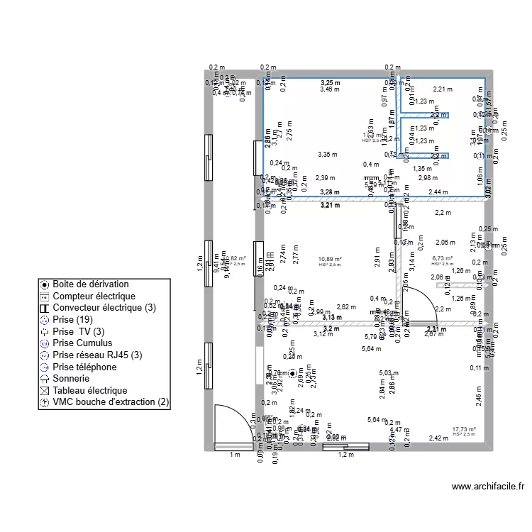 RDC La Llagonne.Mathias. Plan de 