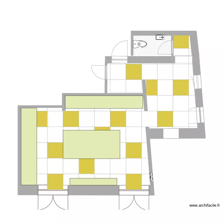 RdC Vie def carrelage. Plan de 