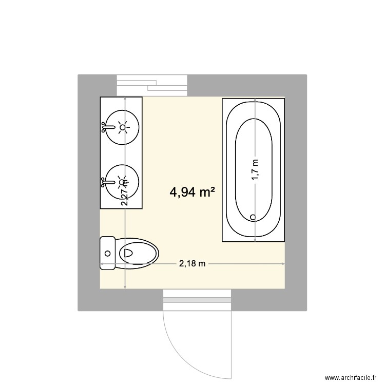 Maxence. Plan de 1 pièce et 5 m2