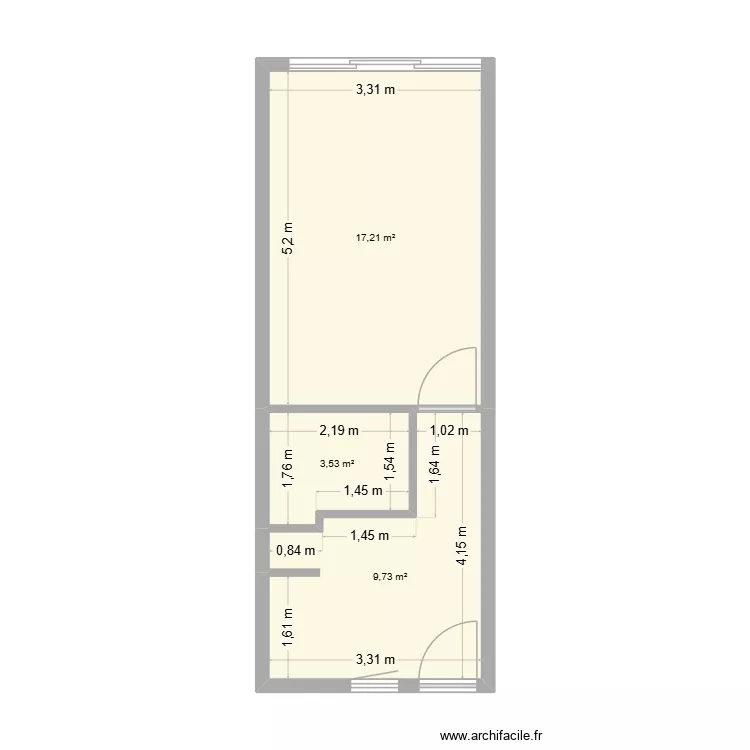 CAGNES. Plan de 3  et 30 m²