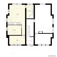 RDC R  nouvelle config 2 chambres
