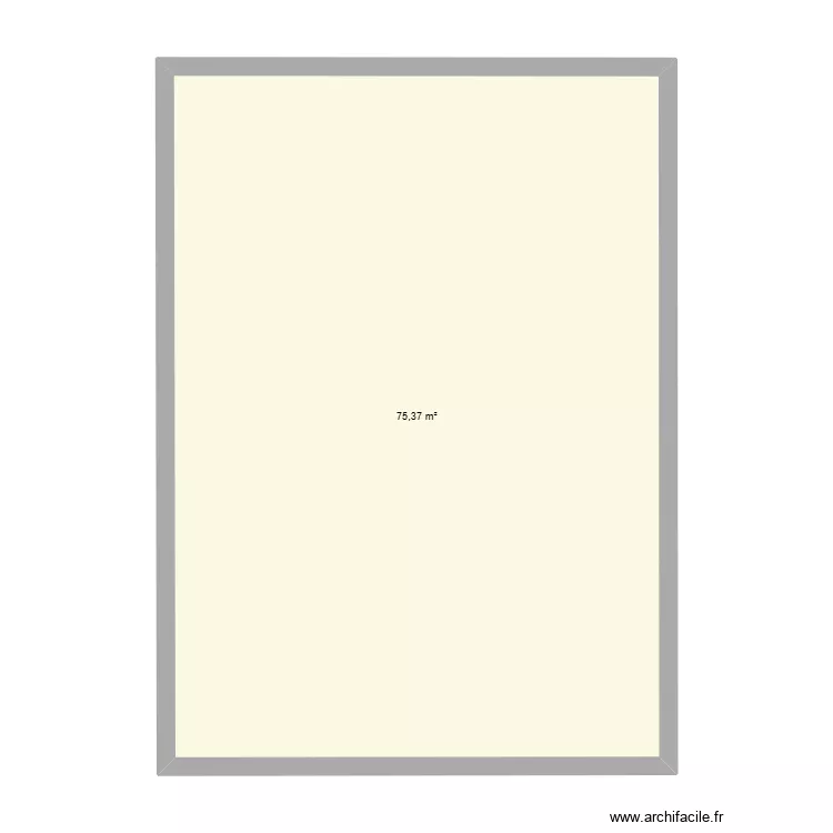 maison 2026. Plan de 1  et 75 m²