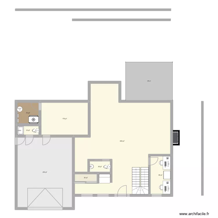 Kevin et Sophie 2026. Plan de 8 et 157 m² Kevin et Sophie 2026. Plan de 8 et 157 m²