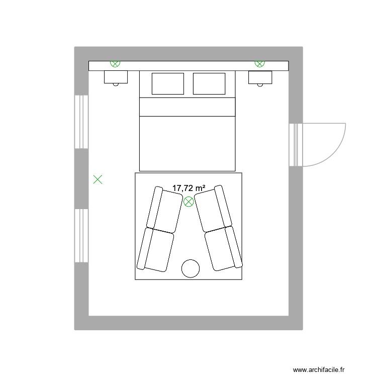 Inspiring bedroom floorplan. Plan de 0 pièce et 0 m2 Inspiring bedroom floorplan. Plan de 0 pièce et 0 m2