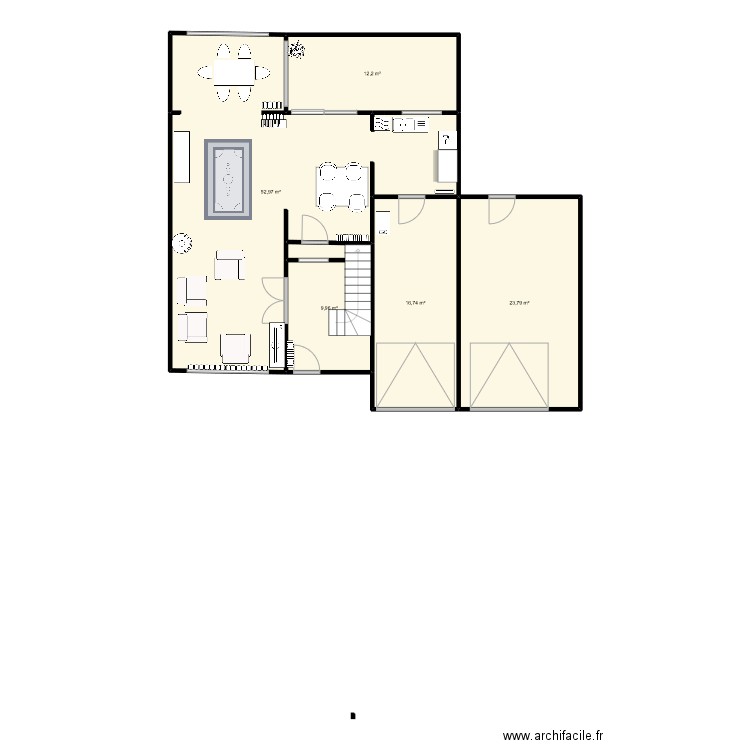 Maison RDC. Plan de 0 pièce et 0 m2