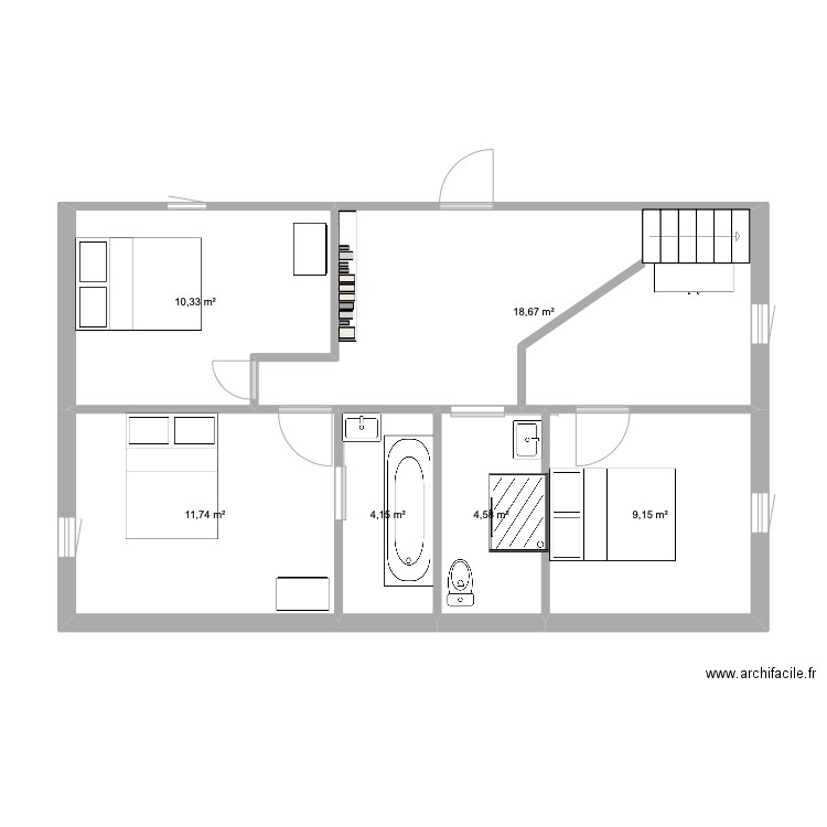 Ribaute 1. Plan de 0 pièce et 0 m2