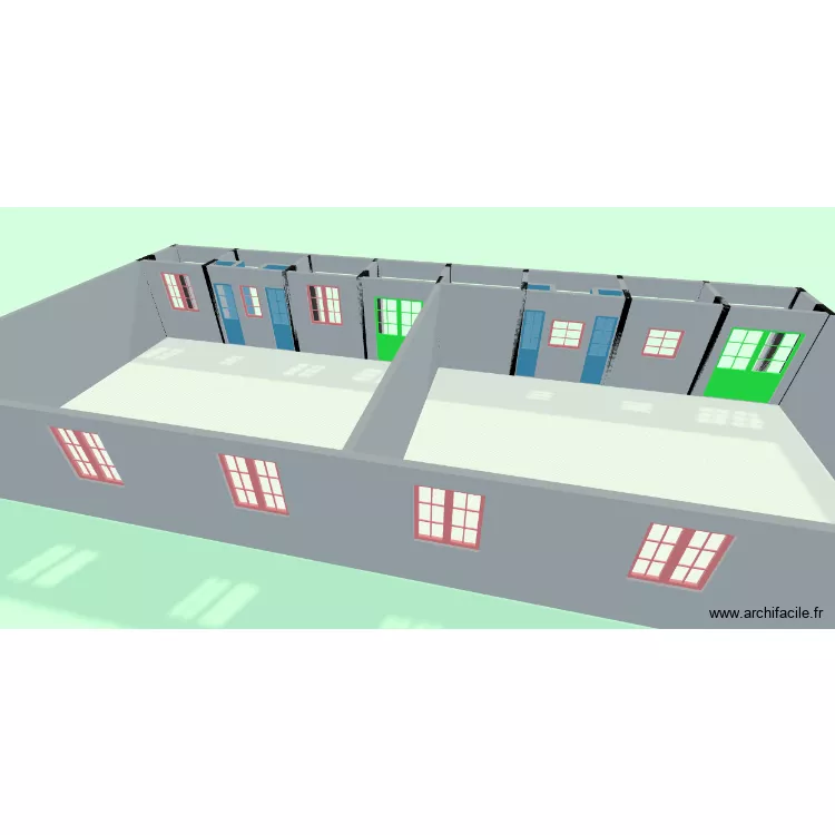 PLAN DE DEUX CLASSES. Plan de 14 et 151 m² PLAN DE DEUX CLASSES. Plan de 14 et 151 m²