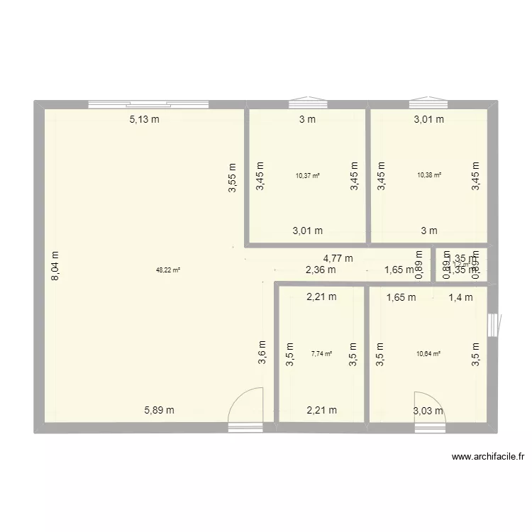 Chalet Montclar. Plan de 