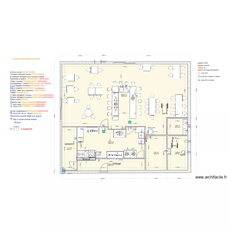 clos d;ennetieres. Plan de 