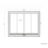 Plan de coupe façade appartement