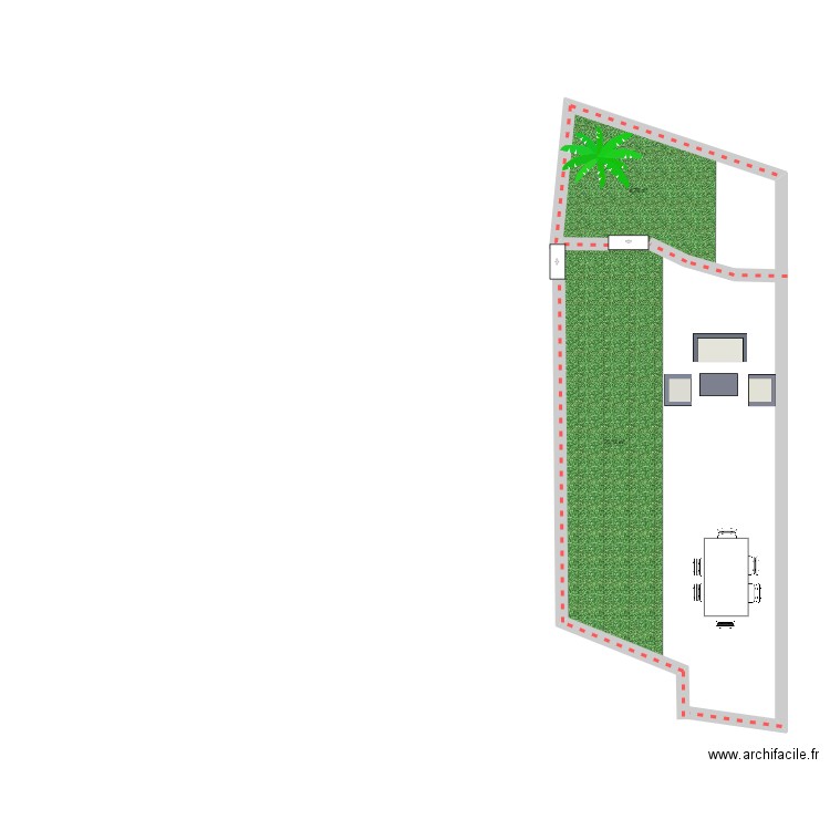 mon jardin terrasse. Plan de 0 pièce et 0 m2