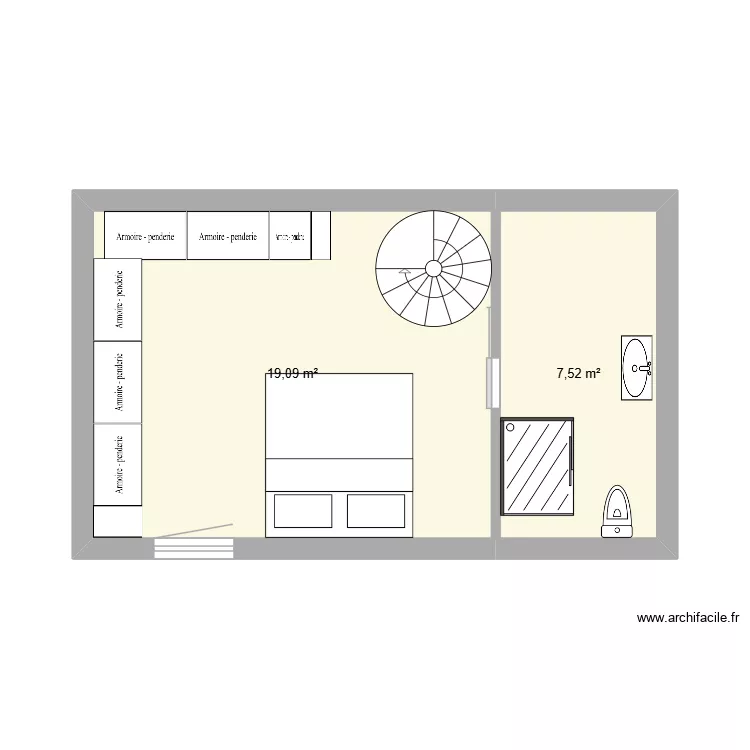 HELENE BIS. Plan de 2 et 27 m² HELENE BIS. Plan de 2 et 27 m²
