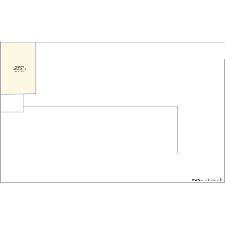magasin. Plan de 1 pièce et 956 m2