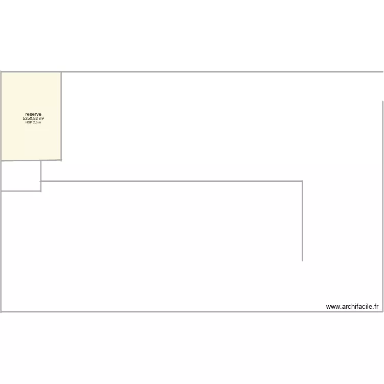 magasin. Plan de 1 pièce et 5251 m²