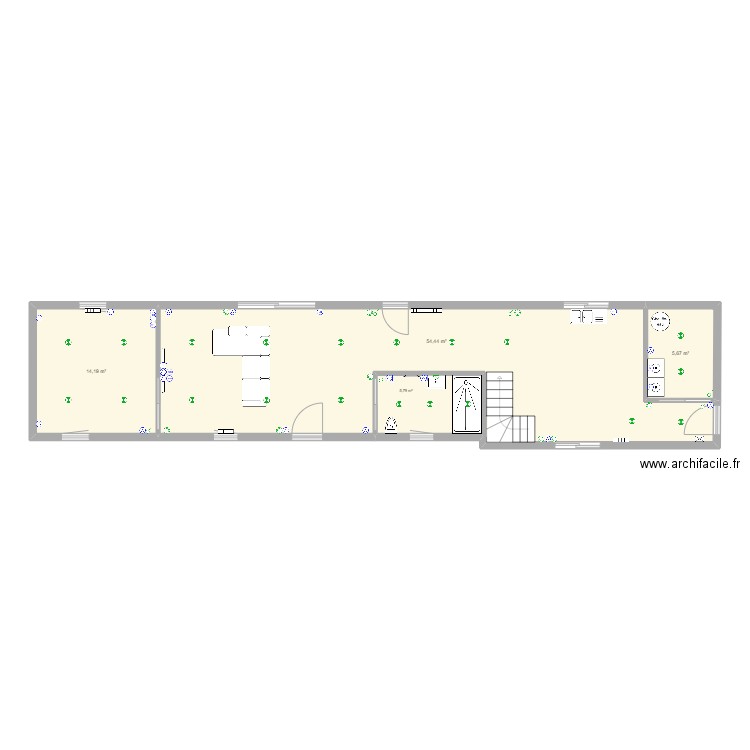 maison marie. Plan de 4 pièces et 80 m2