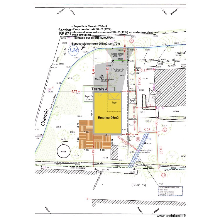 Projet Cub. Plan de 1 pièce et 86 m2