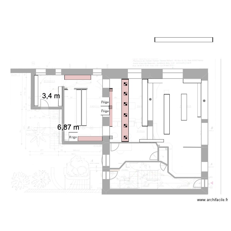 Plan pharmacie ancienne 4. Plan de 5 pièces et 97 m2