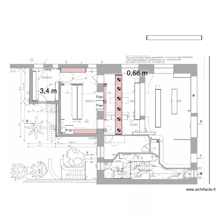Plan pharmacie ancienne 4. Plan de 
