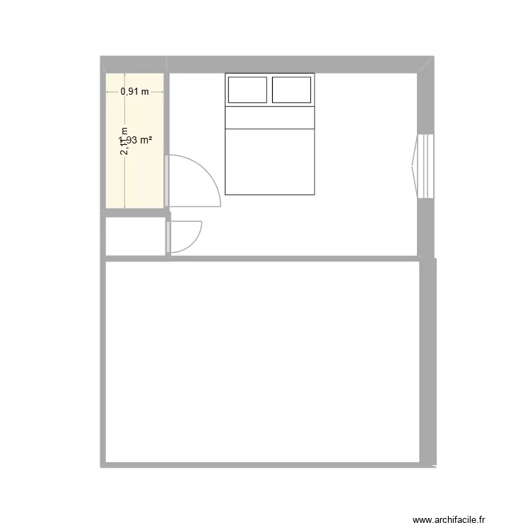 Cachan. Plan de 1 et 2 m² Cachan. Plan de 1 et 2 m²