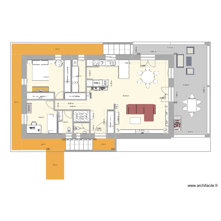 lot9 fev26 92m2. Plan de 0 pièce et 0 m2