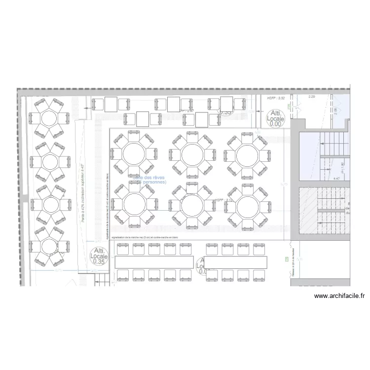 plan de salle salle des r&ecirc;ves Fables. Plan de 