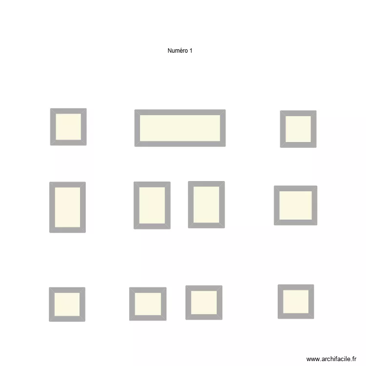 Vitrophanies n&deg;1. Plan de 
