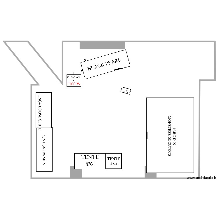 Caserne Pompiers Longwy 2025. Plan de 1 pièce et 1501 m2