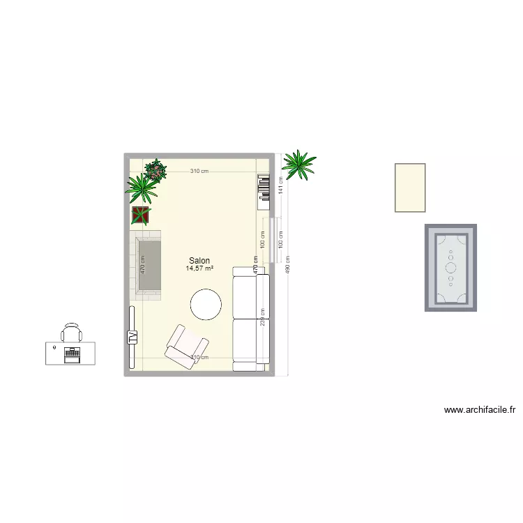 salon mjt 2. Plan de 